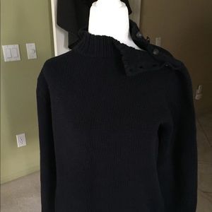 Ralph Lauren Navy Blue Mock Sweater